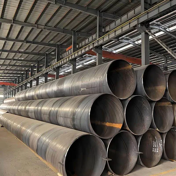 Stacked large-diameter SSAW spiral welded steel pipe