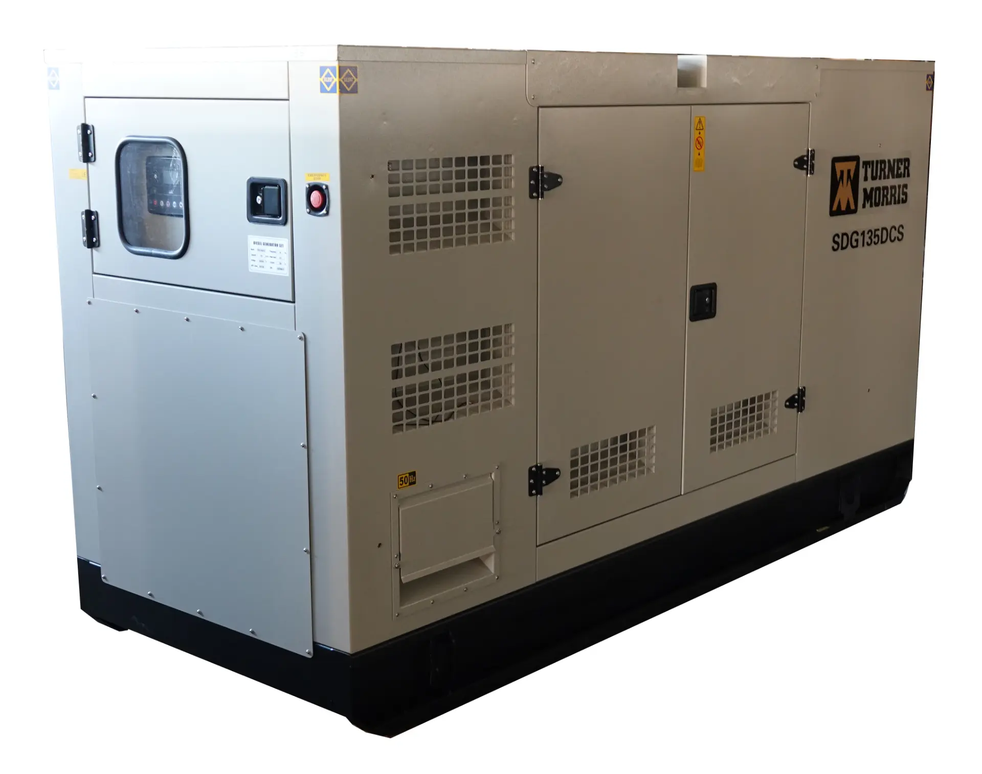 Silenced canopy diesel generator set